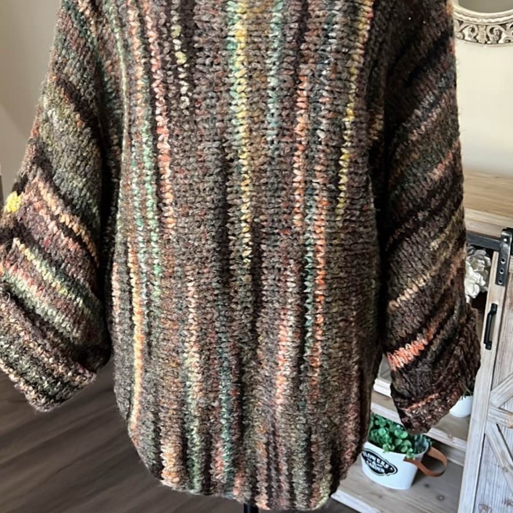 Cozy Multicolor Striped Women's Sweater